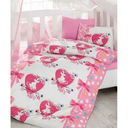 ست ملحفه نوزادی پونی کوچولو کاتن باکس Cotton box Midilli