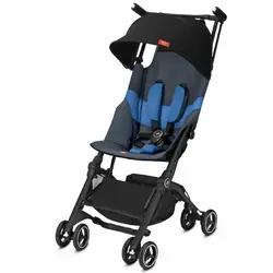 کالسکه تک مسافرتی نوزاد جی بی مدل پاکت پلاس آبی نفتی gb