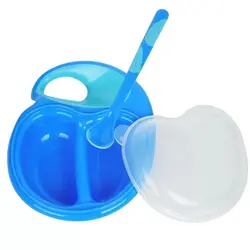 ظرف غذاخوری کودک درب دار به همراه قاشق ساندلایت Sundelight