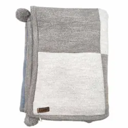 پتو بافت نوزاد دو رنگ BBL