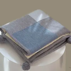 پتو بافت نوزاد دو رنگ BBL