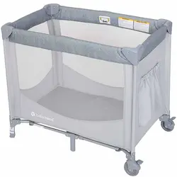 تخت و پارک بی بی ترند طوسی روشن Babytrend