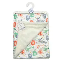 پتو کلاهدار مخمل نوزاد دولانو مدل حیوانات Dolano