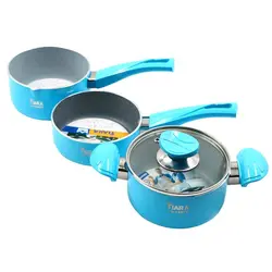 سرویس قابلمه گرانیتی کودک 5 تکه تیارا TIARA آبی