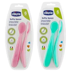 قاشق سیلیکونی 2 عددی چیکو Chicco