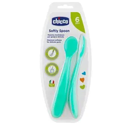 قاشق سیلیکونی 2 عددی چیکو Chicco