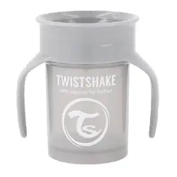 لیوان آبخوری 360 درجه تویست شیک 230 میل طوسی پاستل Twistshake