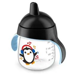 لیوان 260 میل سوپاپ دار پنگوئن مشکی فیلیپس اونت Philips Avent