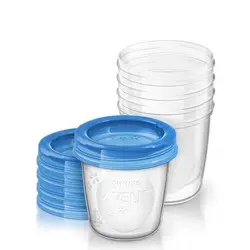 ظروف ذخیره شیر درب دار 180میل فیلیپس اونت Philips Avent