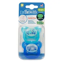 پستانک ارتودنسی شبرنگ 2 عددی دکتر براون طرح گوسفند Dr Browns