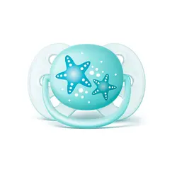 پستانک پسرانه الترا سافت فیلیپس اونت 0 تا 6 ماه طرح خرچنگ و ستاره دریایی Philips Avent