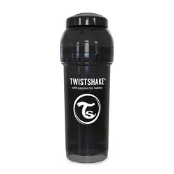 شیشه شیرضدنفخ تویست شیک 180میل مشکی Twistshake