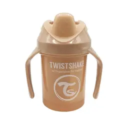 لیوان آبمیوه خوری تویست شیک 230 میل بژ پاستل Twistshake