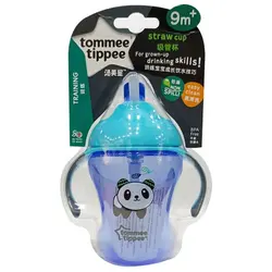 لیوان آبمیوه خوری نی دار 230 میل تامی تیپی طرح حیوانات Tommee Tippee