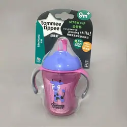 لیوان آبمیوه خوری نی دار 230 میل تامی تیپی طرح حیوانات Tommee Tippee
