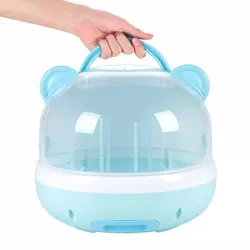 آبچکان و خشک کن لوازم نوزاد درب دار طرح خرس