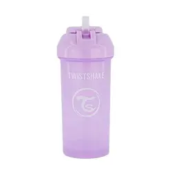 لیوان آبمیوه خوری نی دار 360 میل تویست شیک بنفش Twistshake