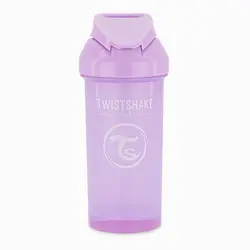 لیوان آبمیوه خوری نی دار 360 میل تویست شیک بنفش Twistshake