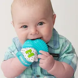 دستکش دندانگیر خالدار نوزاد Baby Teething Munch Mitt