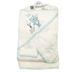 سرویس حوله تن پوش مادرکر کیمونو طرح خرس آبی MotherCare