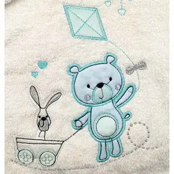 سرویس حوله تن پوش مادرکر کیمونو طرح خرس آبی MotherCare