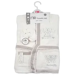سرویس حوله تن پوش بچگانه مادرکر طرح پروانه MotherCare