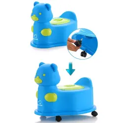 لگن قصری کودک چرخ دار بی بی یوگا طرح خرس Babyyuga