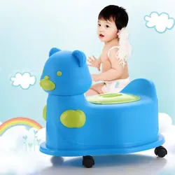 لگن قصری کودک چرخ دار بی بی یوگا طرح خرس Babyyuga