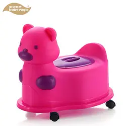لگن قصری کودک چرخ دار بی بی یوگا طرح خرس Babyyuga
