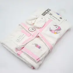 سرویس حوله تن پوش بچگانه مادرکر طرح اسب تک شاخ صورتی MotherCare