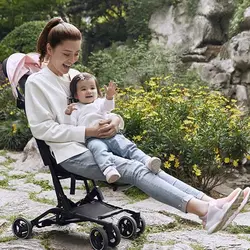 کالسکه تاشو مسافرتی رنگ صورتی ILComun