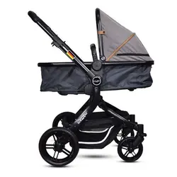 ست کالسکه کریر و کیف بی بی فور لایف مدل گویی رنگ طوسی Baby4life