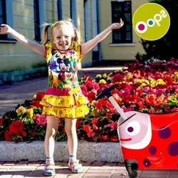چمدان چرخ دار کودک اوپس oops طرح کفشدوزک