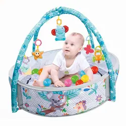 تشک بازی و استخر توپ کودک طرح زنبور و طوطی Tiibaby