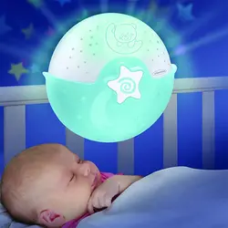 چراغ خواب موزیکال شب تاب اینفنتینو رنگ فیروزه ای Infantino