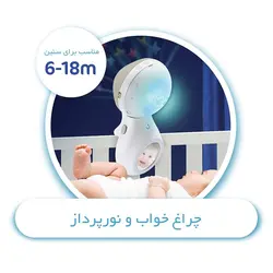 چراغ خواب و آویز تخت موزیکال اینفنتینو طرح چرخ و فلک آبی Infantino