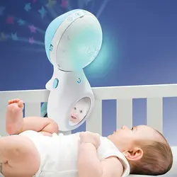چراغ خواب و آویز تخت موزیکال اینفنتینو طرح چرخ و فلک آبی Infantino