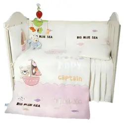 سرویس خواب 7 تکه سفید صورتی Captain