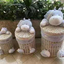 سبد اسباب بازی اتاق کودک طرح اسب آبی