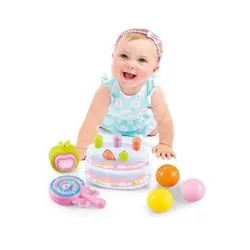 واکر کودک موزیکال چندکاره صورتی Baby walker