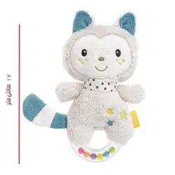 عروسک جغجغه حلقه دار طرح حیوانات بی بی فن Baby Fehn