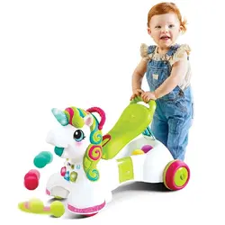 واکر 3 کاره موزیکال کودک اینفنتینو طرح یونیکورن Infantino