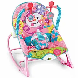 نی نی لای لای 2 کاره موزیکال میمون صورتی HU baby