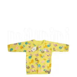 مانتو تمام چاپ دخترانه طرح جوجه زرد تاپ لاین Topline