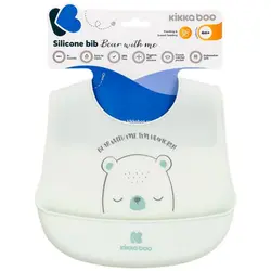 پیشبند سیلیکونی کاسه ای کیکابو طرح خرس Kikkaboo