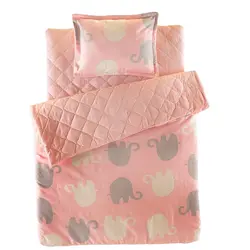 سرویس خواب 3تکه نوزادی دخترانه طرح فیل صورتی Polonyx