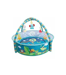 تشک بازی و استخر توپ کودک طرح زنبور و طوطی Tiibaby