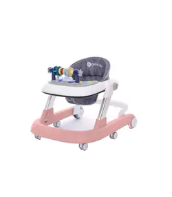 روروئک و واکر دو کاره کودک صورتی Babobaby