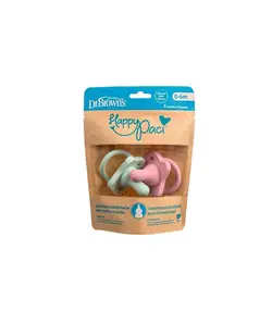 پستانک سیلیکونی 0 تا 6 ماه Happy Paci دکتر براون Dr Browns