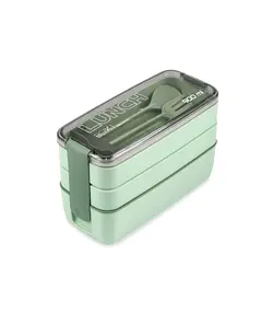 ظرف غذاخوری سه طبقه لانچ باکس با قاشق و چنگال 900 میل Lunch Box